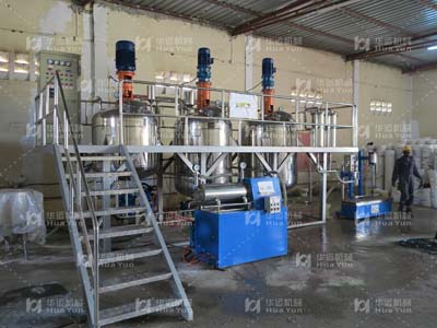 安哥拉客戶采購HYC-2000型涂料成套設(shè)備